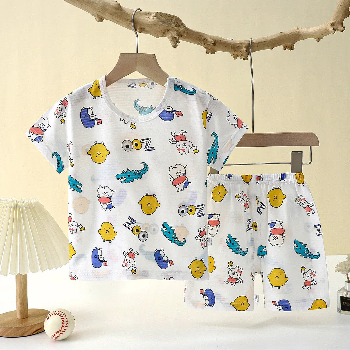 Short Sleeve Space Pajama Set 12M-8Y