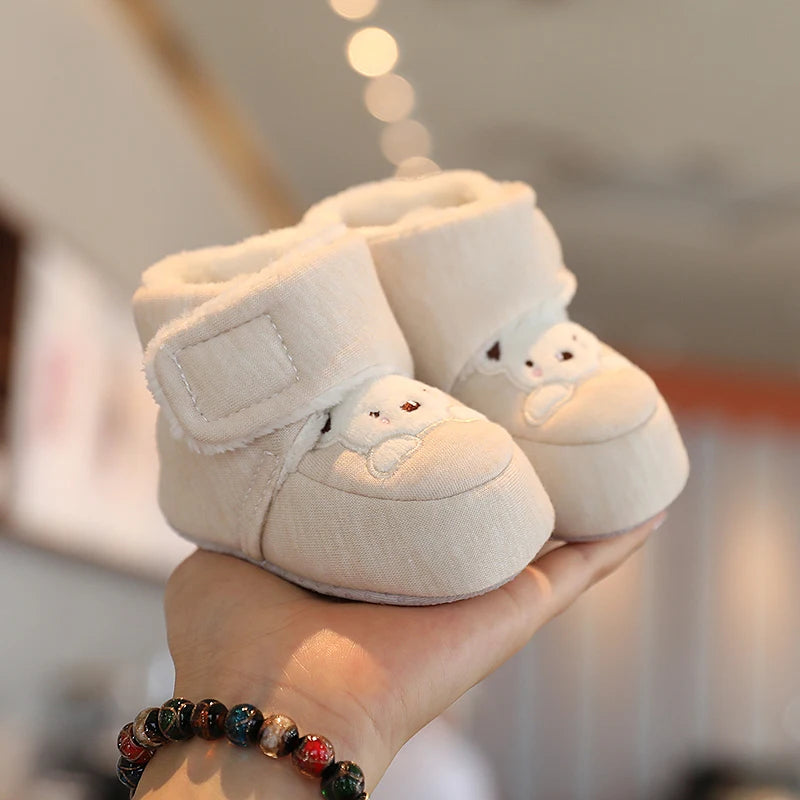 Infants Winter Teddy Bear Baby Booties