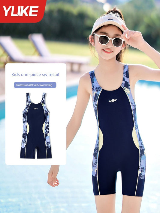 Girls' Summer One-Piece Kids Swimsuit