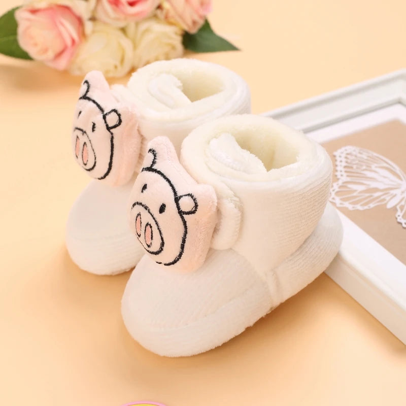 Infants Winter Teddy Bear Baby Booties