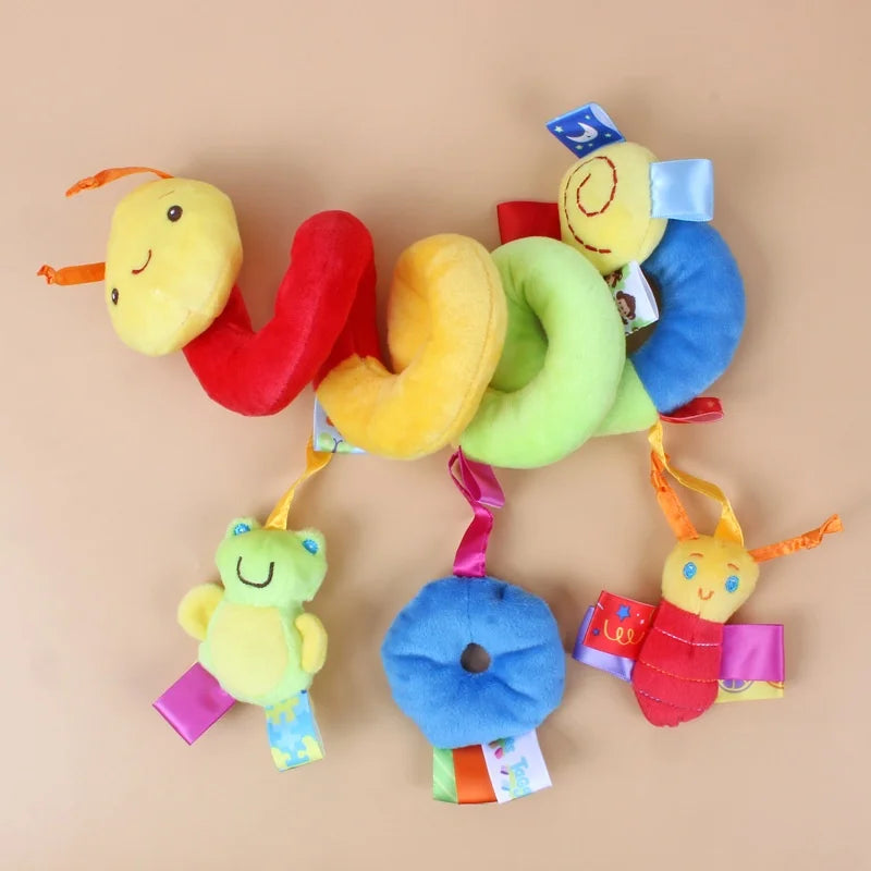 Plush Animal Hanging Rattle Toy