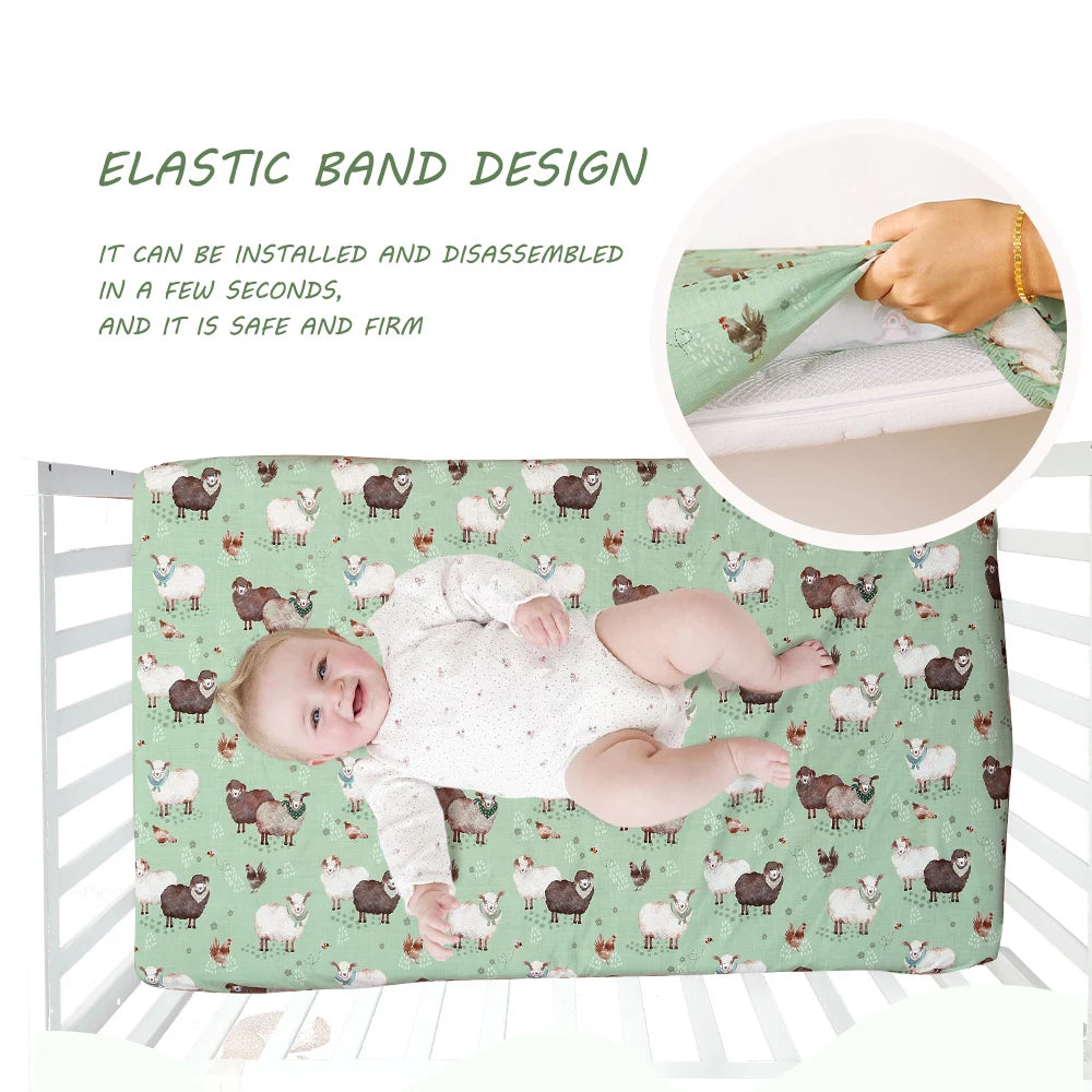 2-Piece Fitted Crib Bedding Sheets