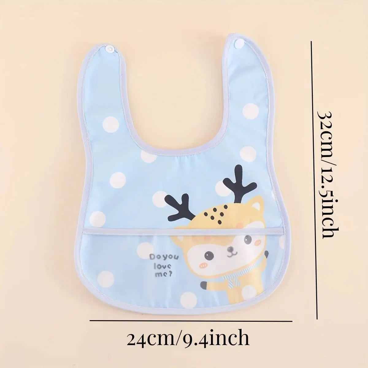 5pcs Cartoon Animals Waterproof Baby Bibs – Adjustable Feeding Aprons for Toddlers