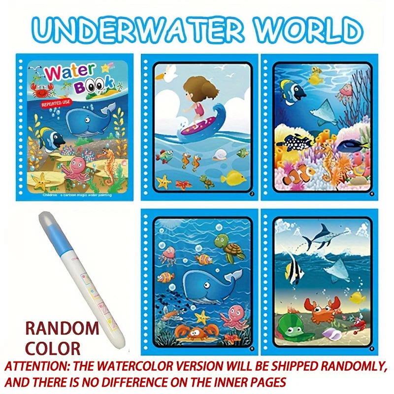 Reusable Magic Water Coloring Book