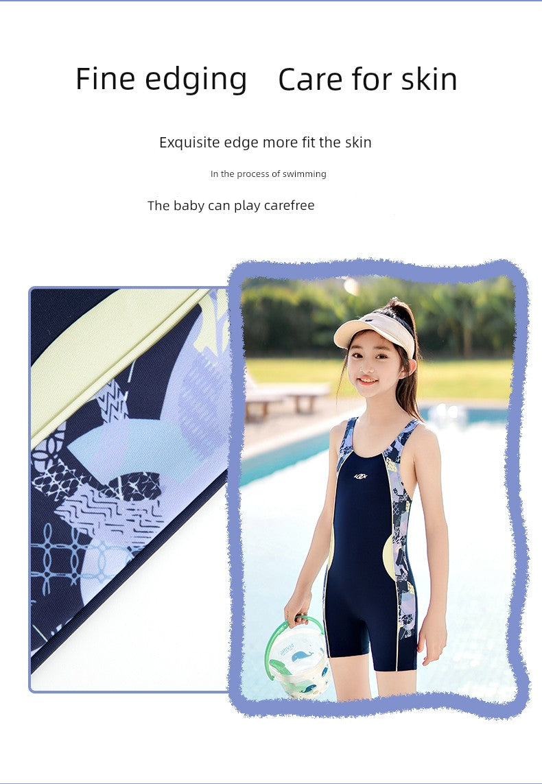 Girls' Summer One-Piece Kids Swimsuit