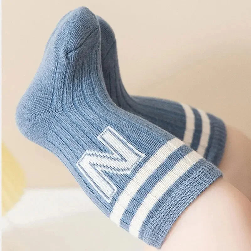 3 Piece Set Soft Cotton Knit Baby and Toddler Socks