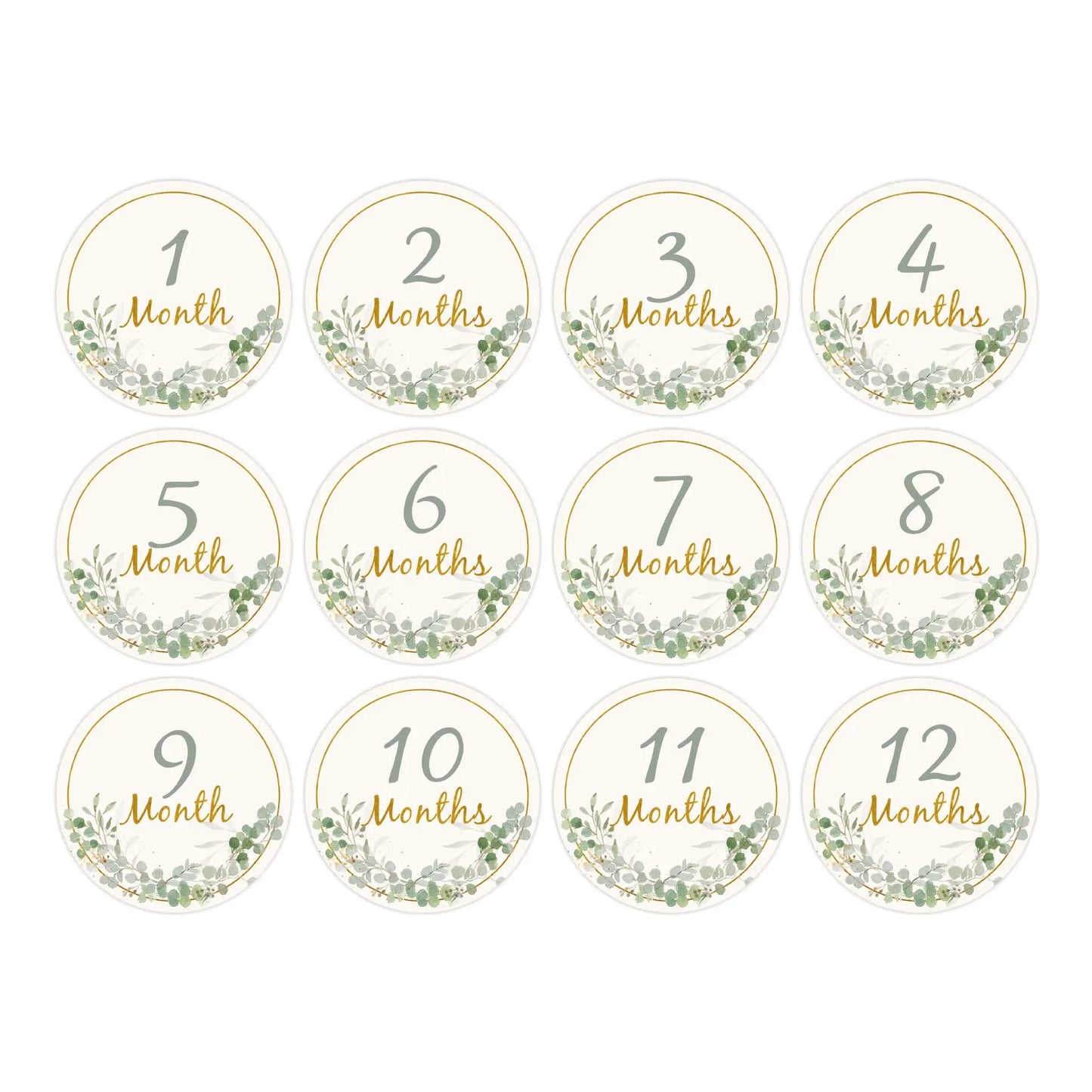 12PCS Baby Milestone Props