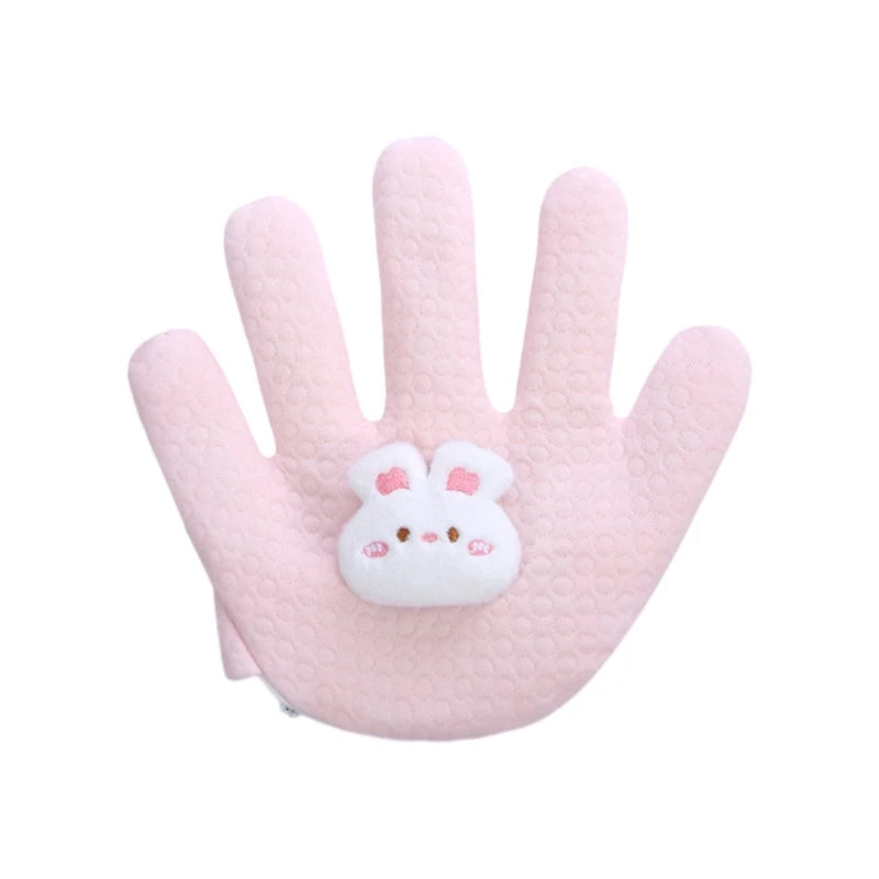 Cartoon Anti-Startle Hand Pacify Toy – Newborn Soothing Hand Pillow