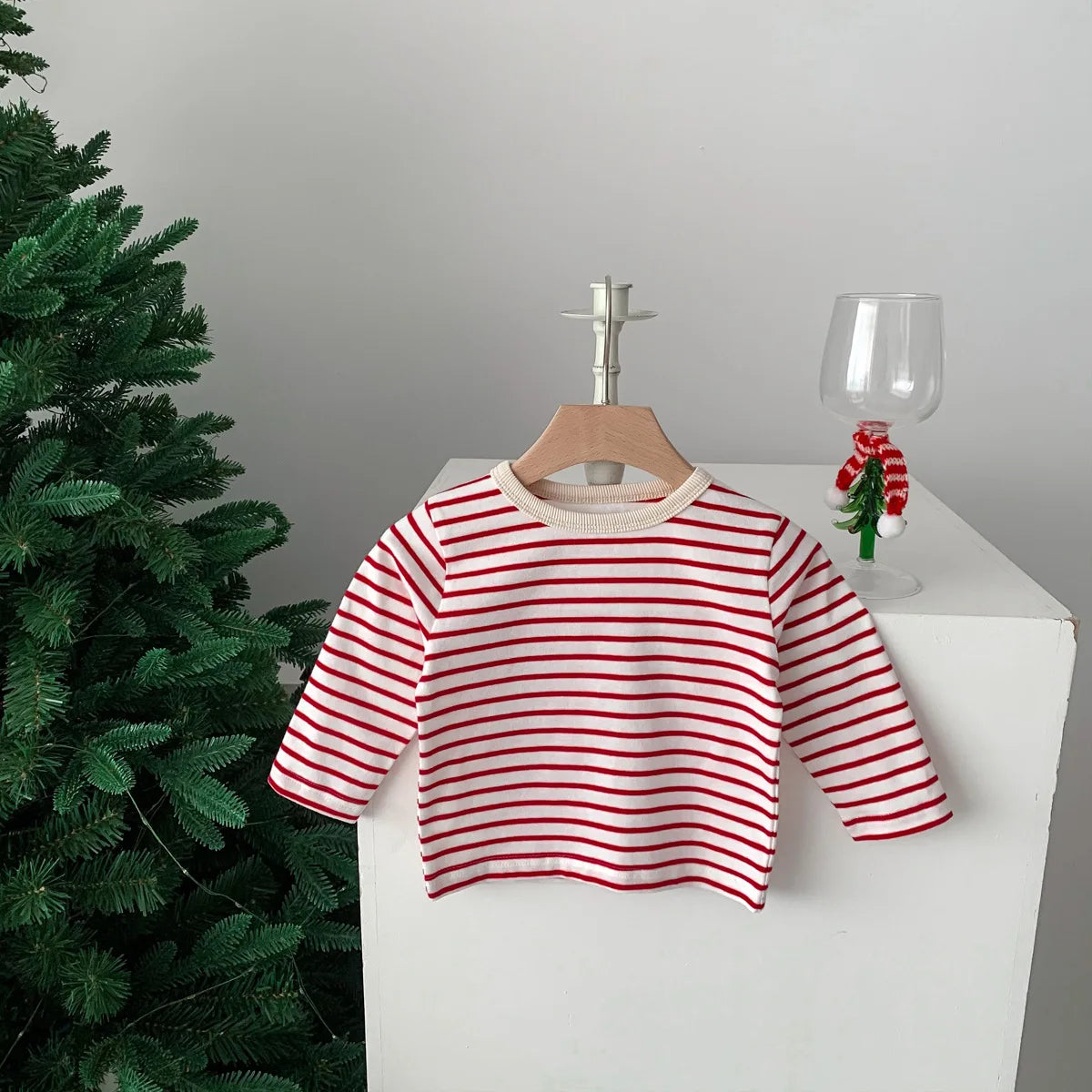 Long Sleeve Casual Striped T-Shirt 3M-24M