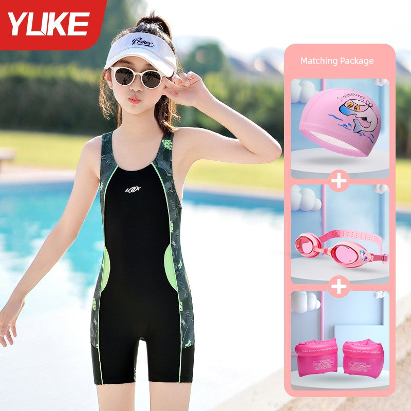 Girls' Summer One-Piece Kids Swimsuit