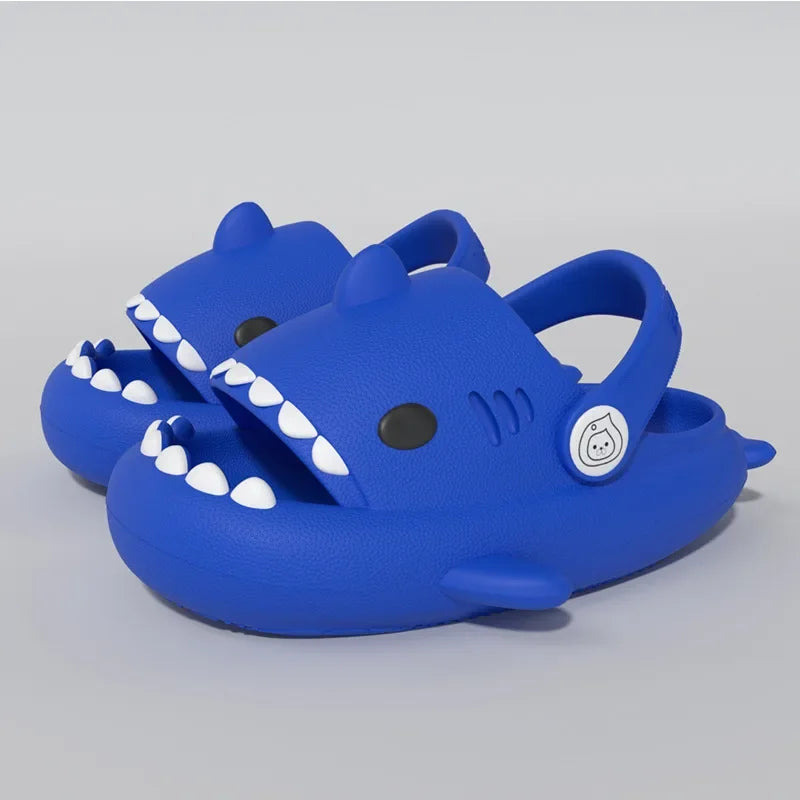 Toddler & Kids Rubber Shark Slip-On Sandals