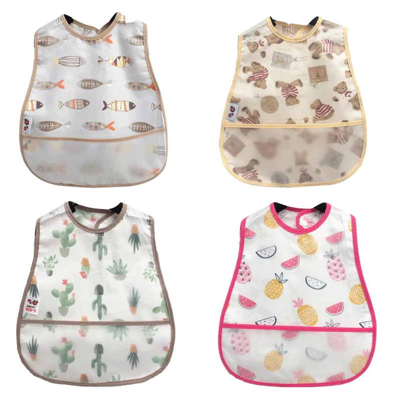 Waterproof Toddler Bib with Pocket