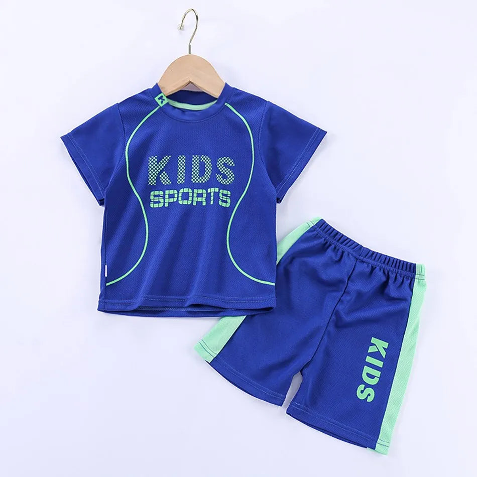 Kids Sports Breathable Summer Matching Set 12M-12Y