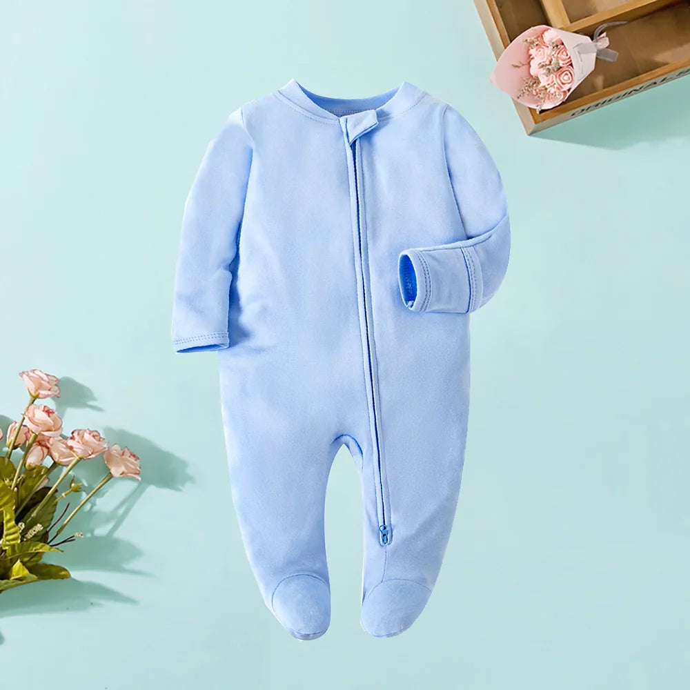 Newborn Solid Colored Onesie 3-9M