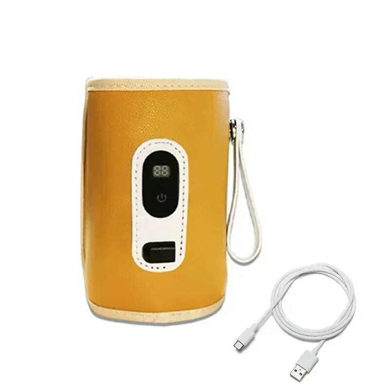 USB Baby Milk Bottle Thermal Bag – Portable Digital Display Heater for Travel