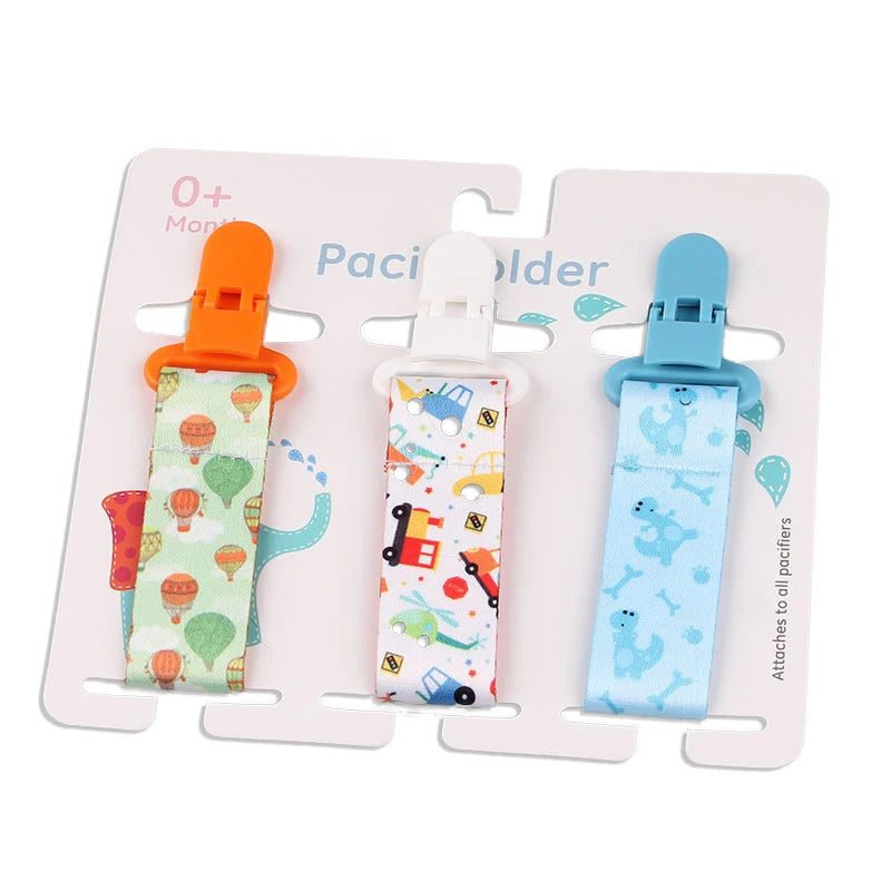 3-Piece Pacifier Clips