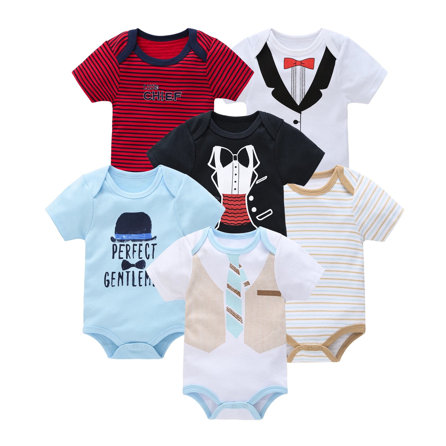 3ct & 6ct Newborn Onesie Sets 0M-12M