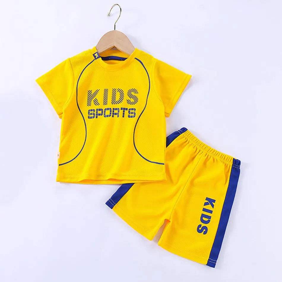 Kids Sports Breathable Summer Matching Set 12M-12Y