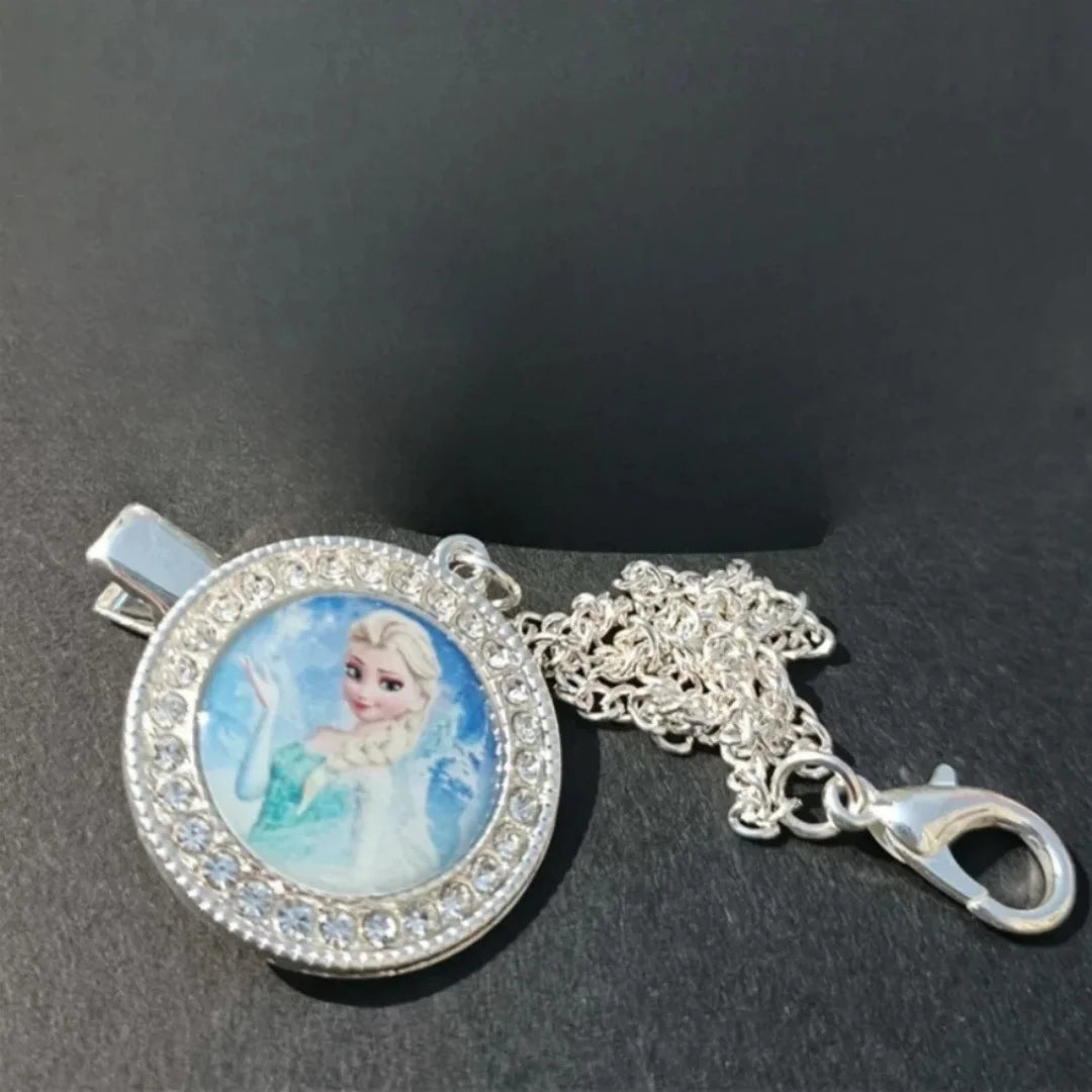 Ice Princess Pacifier Chain & Silicone Holder – Elegant Baby Gift Set 👶✨