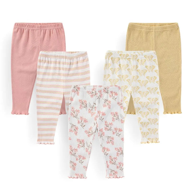 4 Piece and 5 Piece Packs Newborn Pants 0-12M