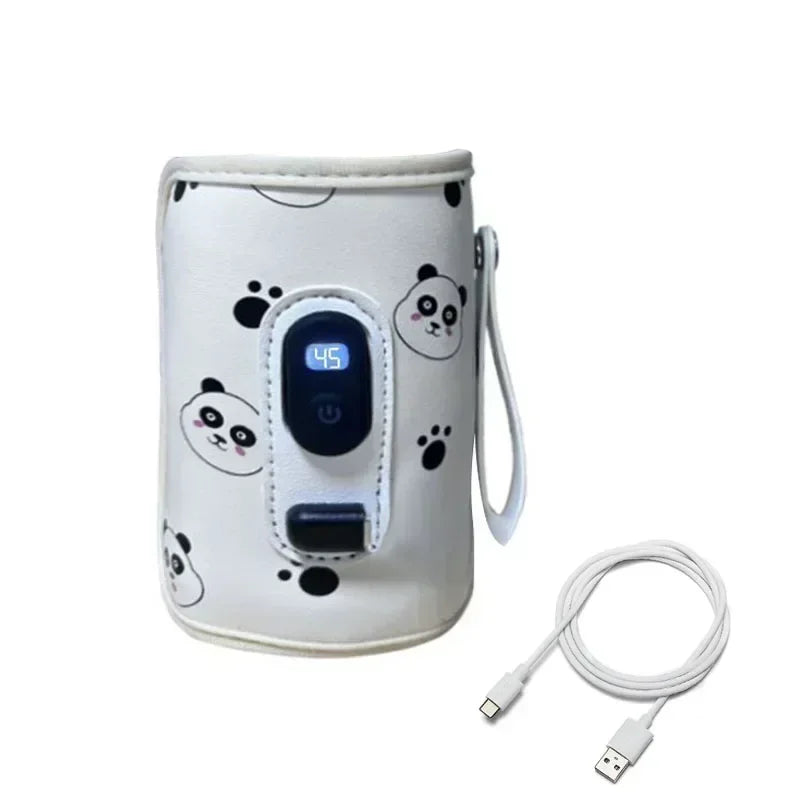 USB Baby Milk Bottle Thermal Bag – Portable Digital Display Heater for Travel