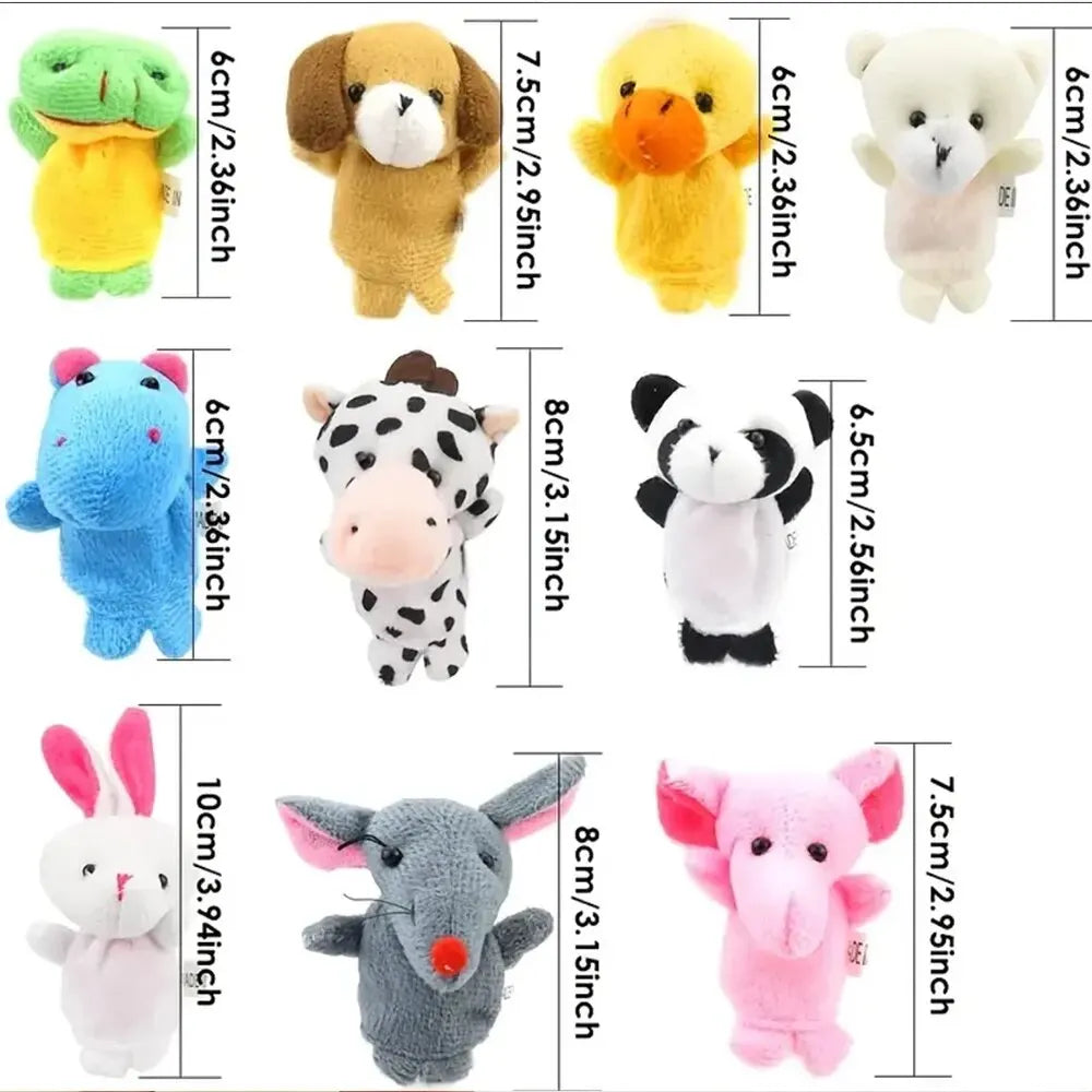 10 Pcs Cartoon Finger Puppets