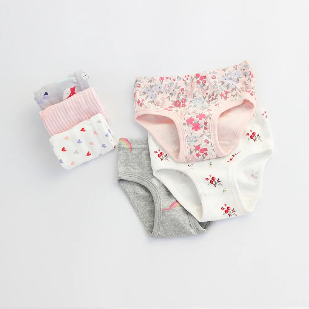 3-Piece Pack Girls' Cotton Panties