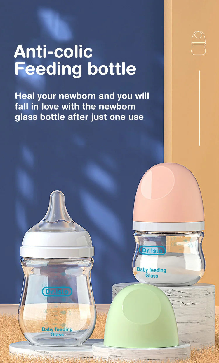 Dr. Isla Anti-Choke Glass Baby Bottle