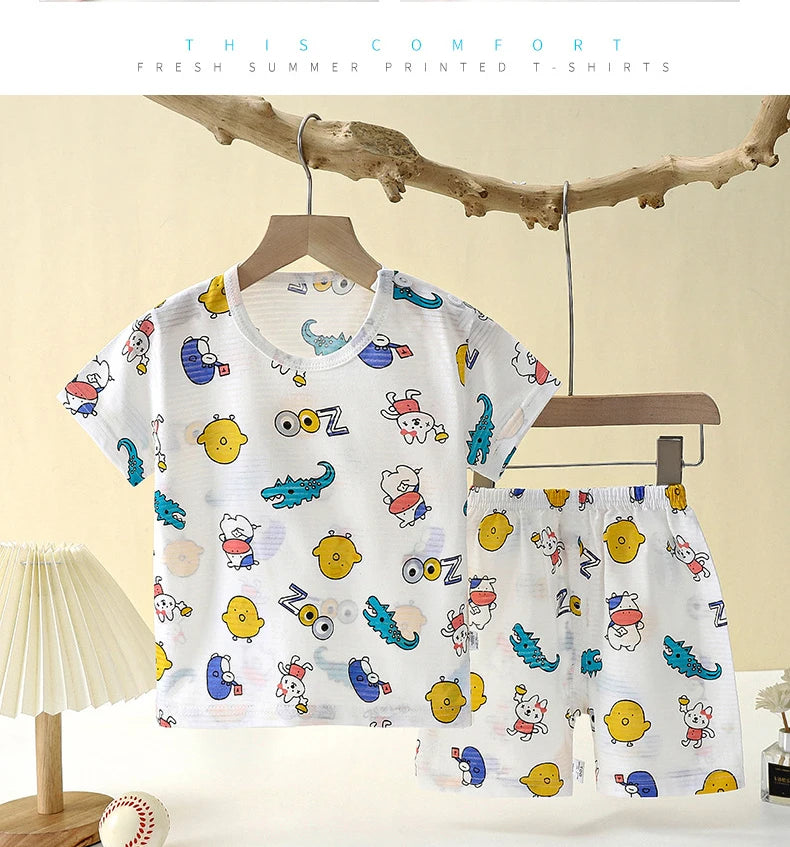 Short Sleeve Space Pajama Set 12M-8Y