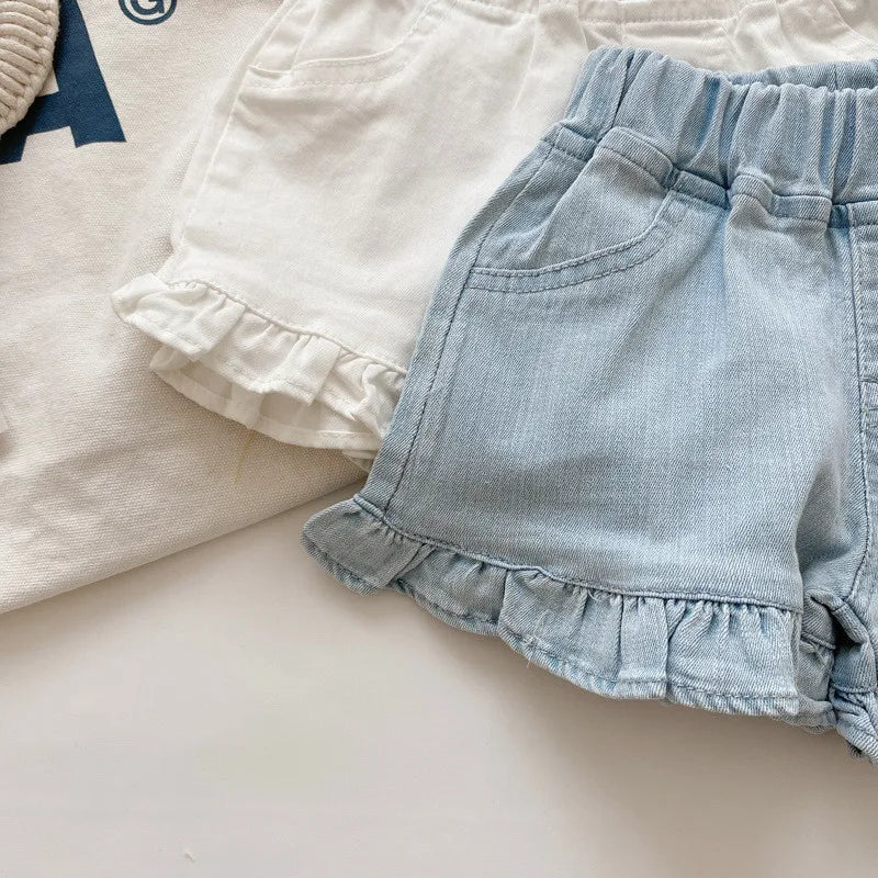 Girls' Summer Ruffle Shorts