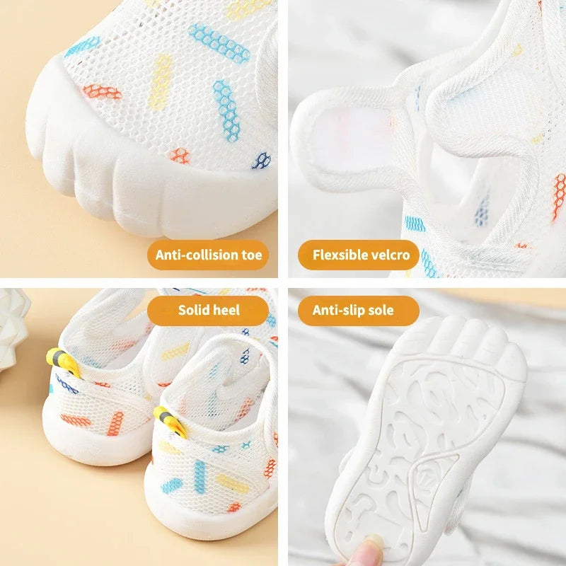 Nonslip Air Mesh Baby and Toddler First Walker Sandals