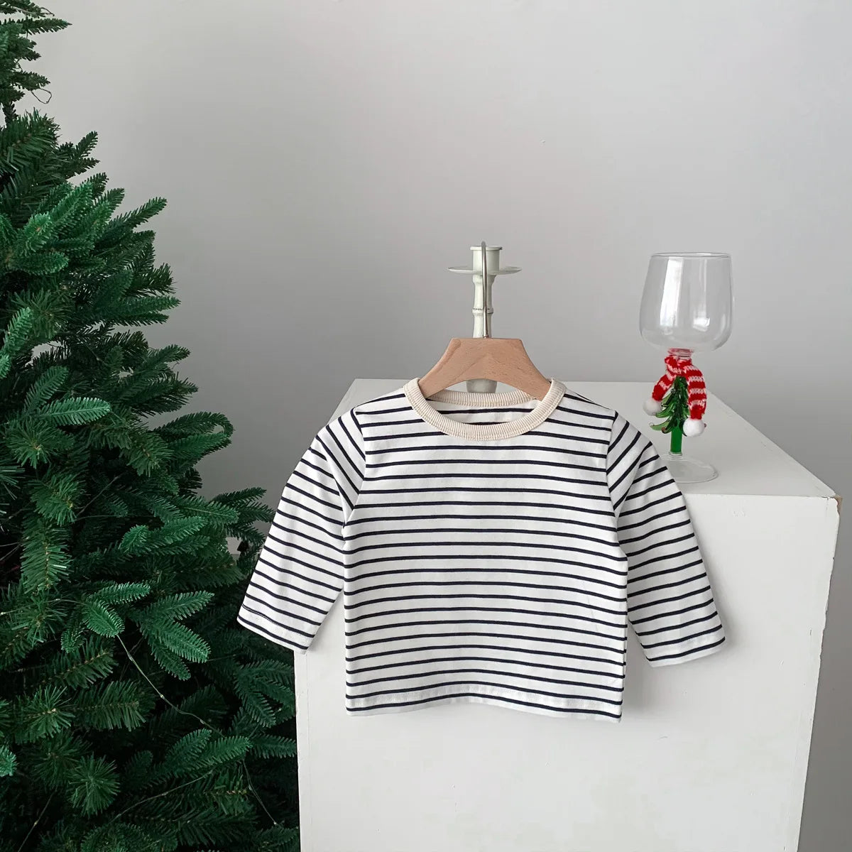 Long Sleeve Casual Striped T-Shirt 3M-24M