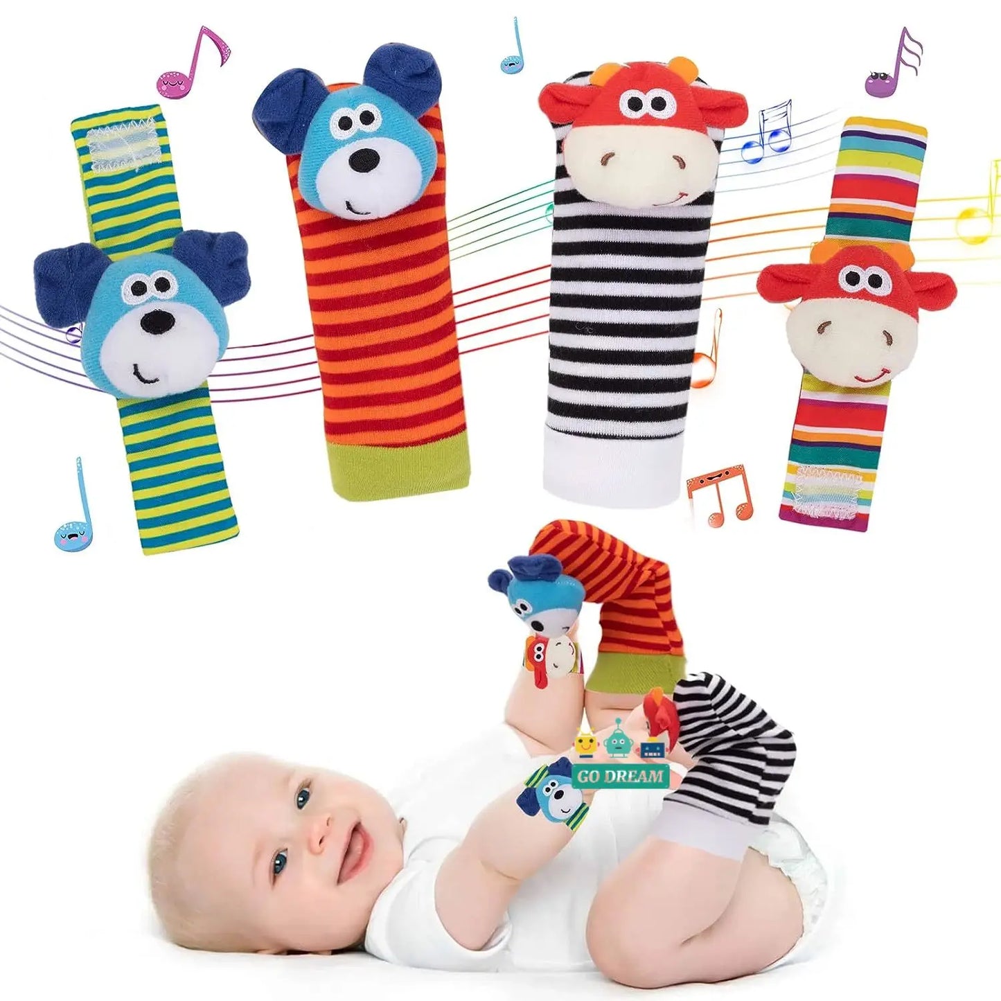 Baby Wrist Socks Rattle