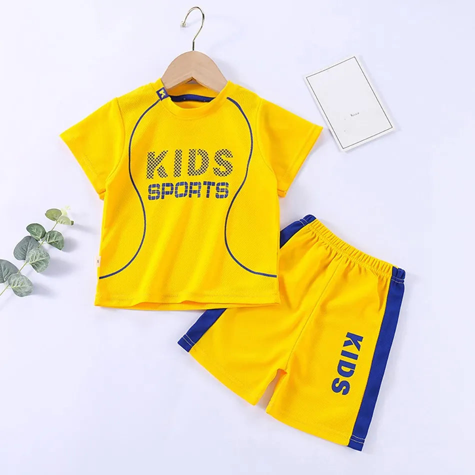 Kids Sports Breathable Summer Matching Set 12M-12Y