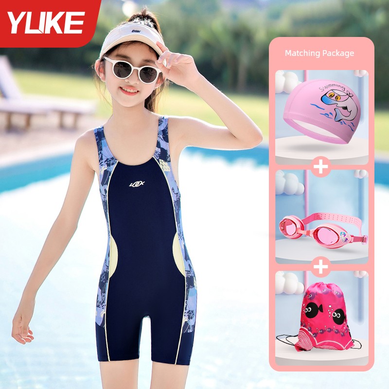 Girls' Summer One-Piece Kids Swimsuit