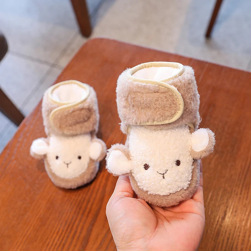 Infants Winter Teddy Bear Baby Booties