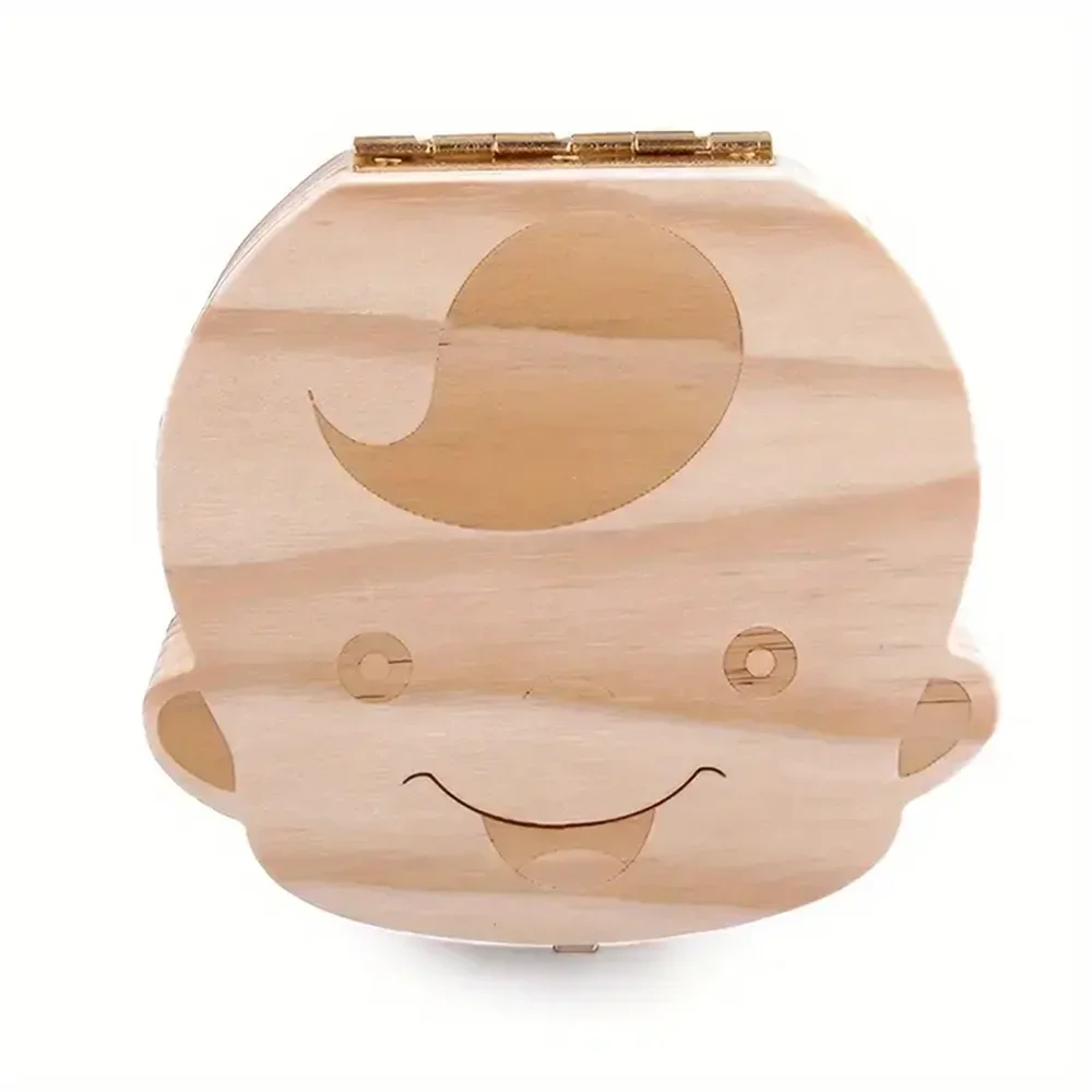 Wooden Baby Tooth Collection Souvenir Box