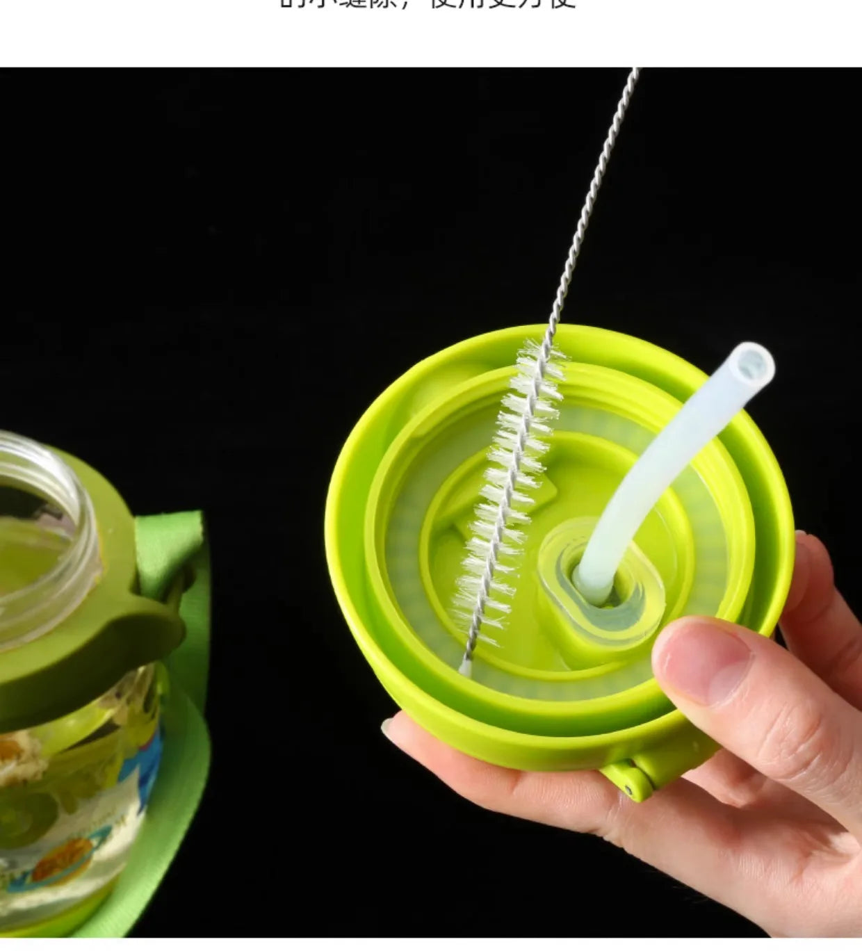 Bending Stainless Straw Brush Cleaner