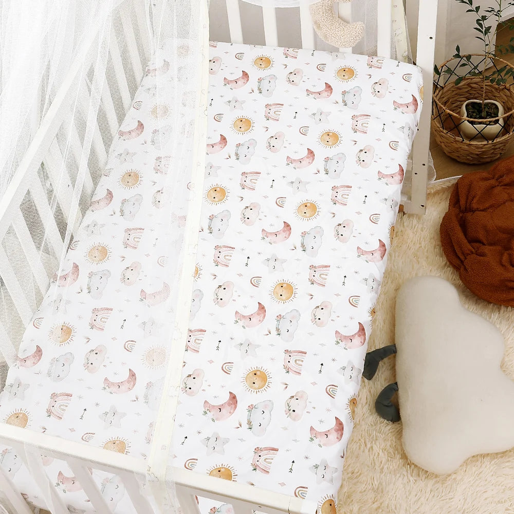 2-Piece Fitted Crib Bedding Sheets