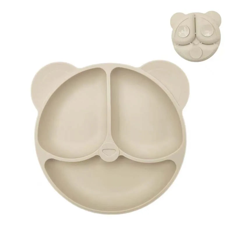 Baby Safe Silicone Dining Plate with Suction – Animal Shaped Bowl