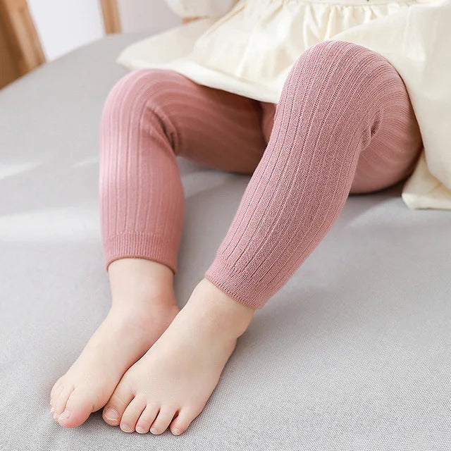 Girls Soft Ribbed Leggings