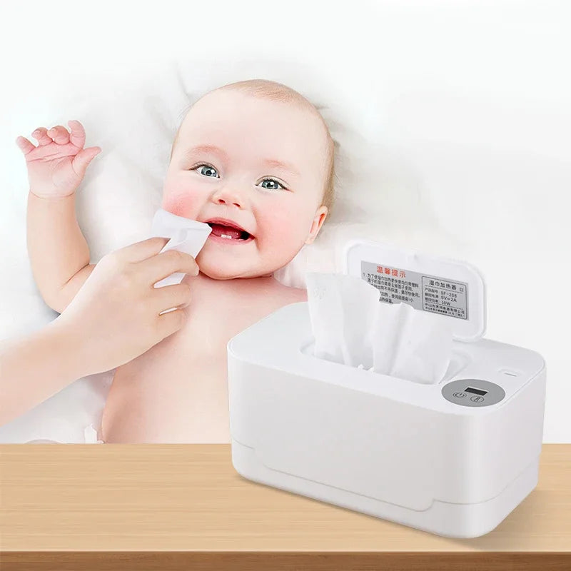 Baby Wipe Warmer – LED Digital Display & Large Capacity Dispenser