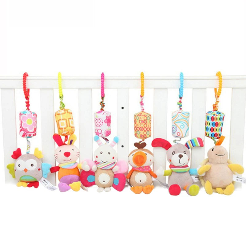 Plush Animal Hanging Rattle