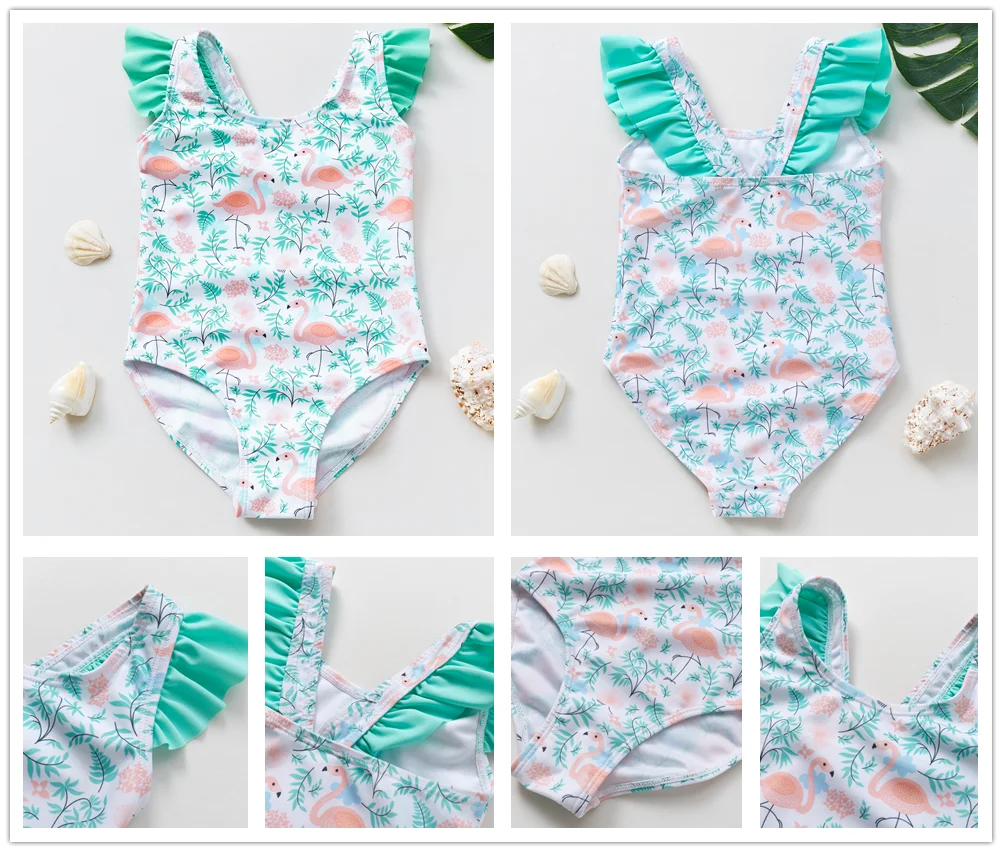 Girls' One Piece Mermaid Unicorn Swimsuits