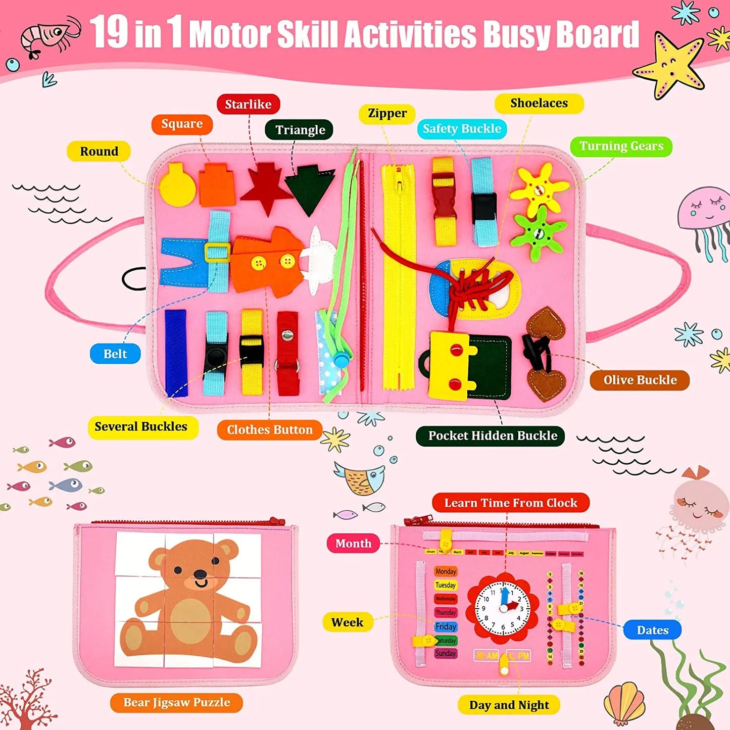 Montessori Educational Busy Board