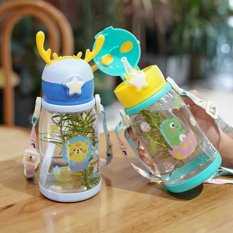 Leakproof Antler Sippy Cup with Straw