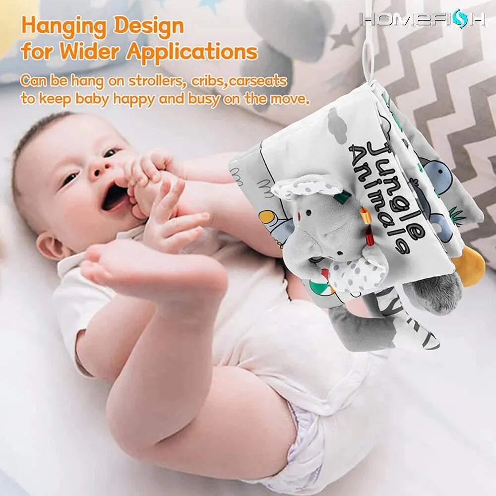 3D Touch Baby Early Learning Cloth Book