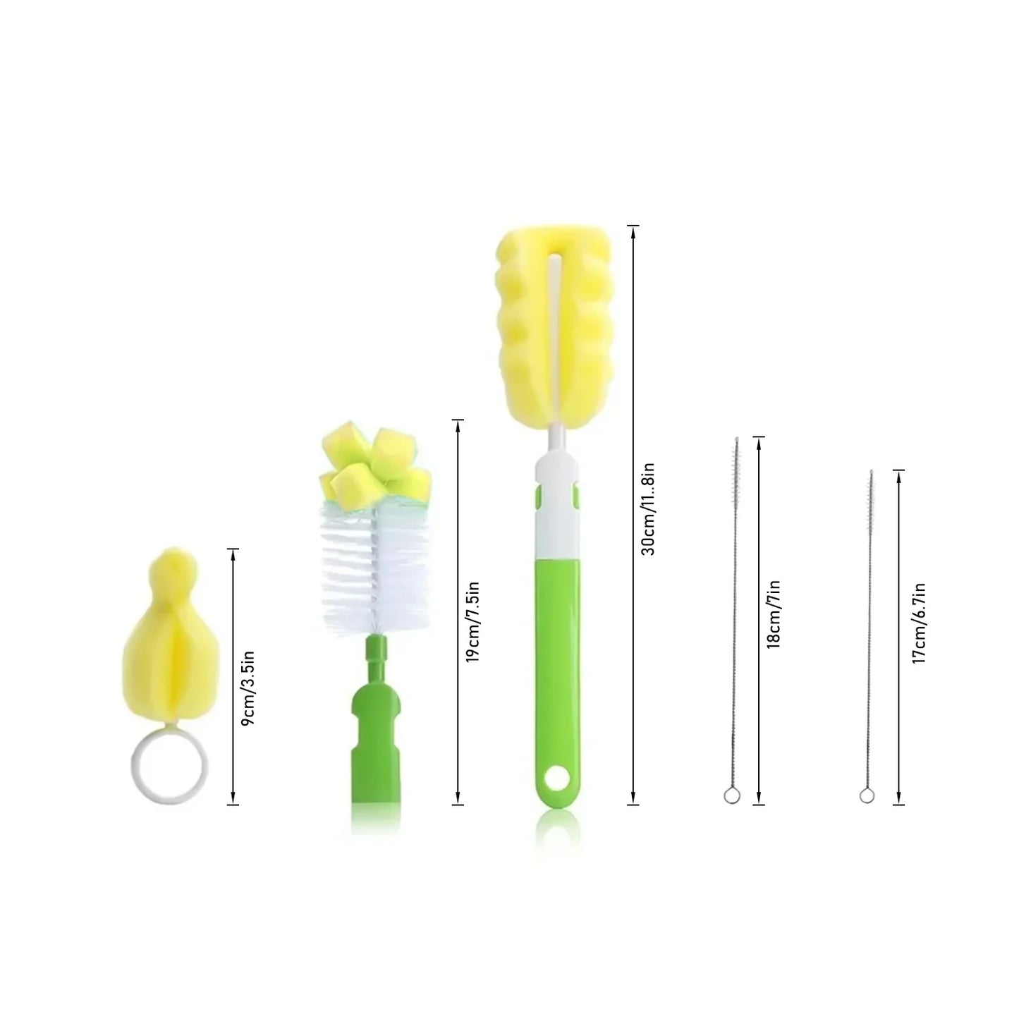 5PCS Baby Bottle Cleaning Brush