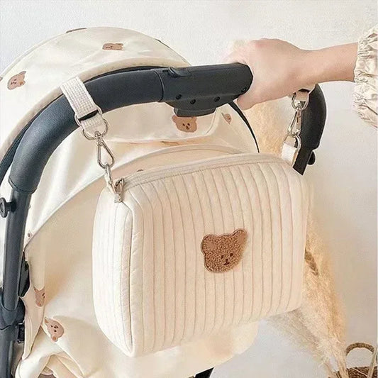 Quilted Portable Stroller Diaper Bag