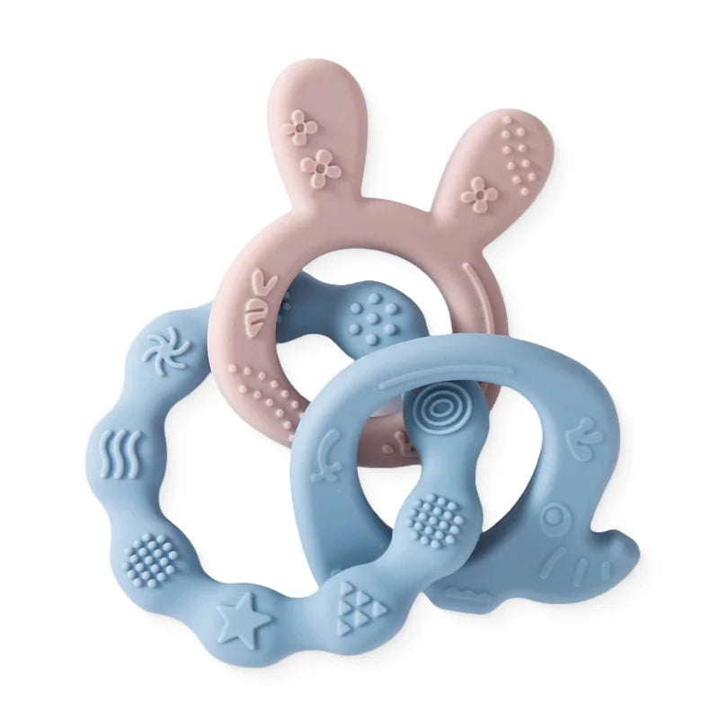 Silicone Rabbit Teether Ring